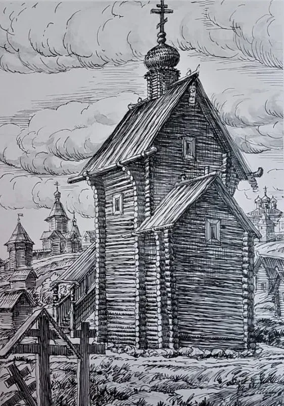 Архивное изображение храма